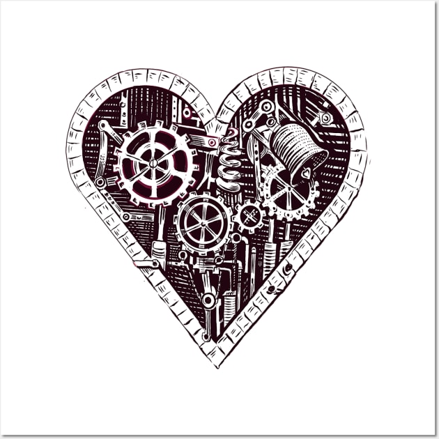 Mechanic Heart Wall Art by eufritz